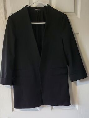 Express Black Open-Front Blazer